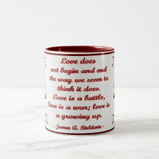 De Café Em Dois Tons O amor faz… Caneca