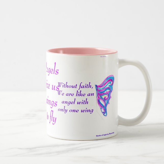 De Café Em Dois Tons O anjo voa a caneca (Direita)