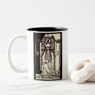 De Café Em Dois Tons o cartão tarot do padre   caneca