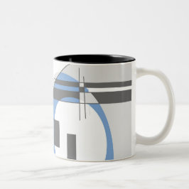 De Café Em Dois Tons O cinza brilha a caneca