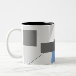 De Café Em Dois Tons O cinza brilha a caneca