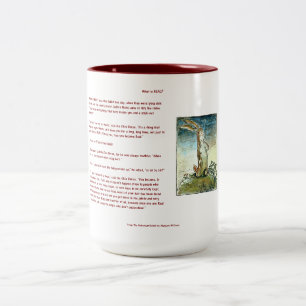 De Café Em Dois Tons O coelho do Velveteen - que é real? Caneca