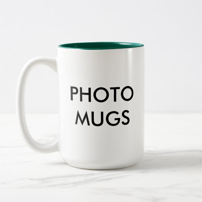 De Café Em Dois Tons O costume personalizou o vazio da caneca do (Esquerda)