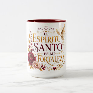 De Café Em Dois Tons O Espírito Santo é Minha Fortaleza Caneca