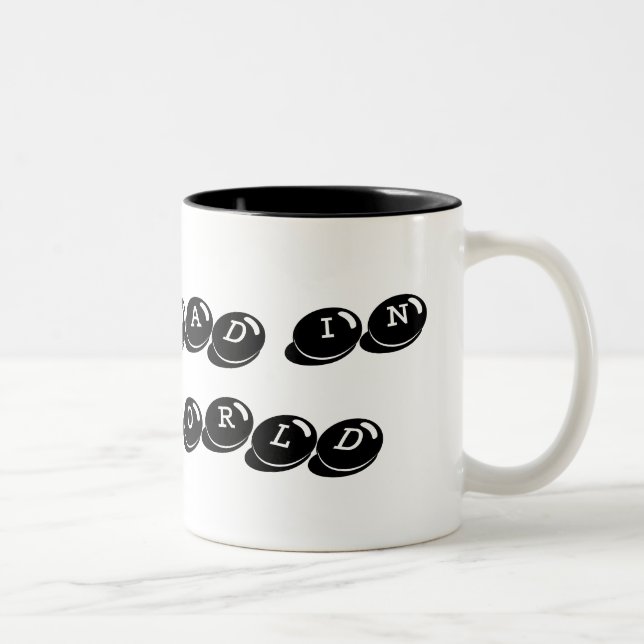De Café Em Dois Tons O MELHOR PAI na caneca do MUNDO (Direita)