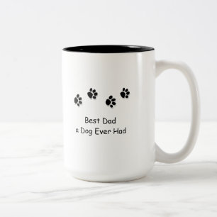De Café Em Dois Tons O melhor pai um cão teve nunca a caneca