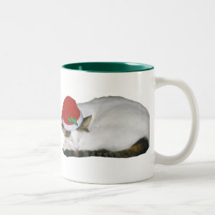 De Café Em Dois Tons O Natal sonha a caneca da sesta do gato