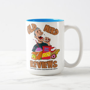 De Café Em Dois Tons O nerd idoso revê a grande caneca do Dois-Tom