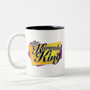 De Café Em Dois Tons O rei Caneca do karaoke
