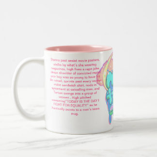 De Café Em Dois Tons O Tradgedy, o esforço, caneca dos rasgos dos