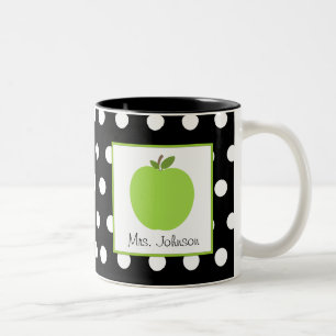 De Café Em Dois Tons O verde Apple da caneca do professor enegrece com