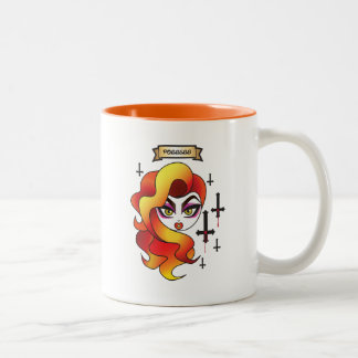 De Café Em Dois Tons O Voodoo "possui" caneca frente e