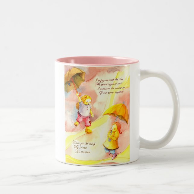 De Café Em Dois Tons Obrigado sendo minha caneca do amigo (Direita)