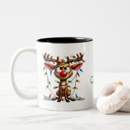 De Café Em Dois Tons Oh Deer! O Natal chegou! Caneca