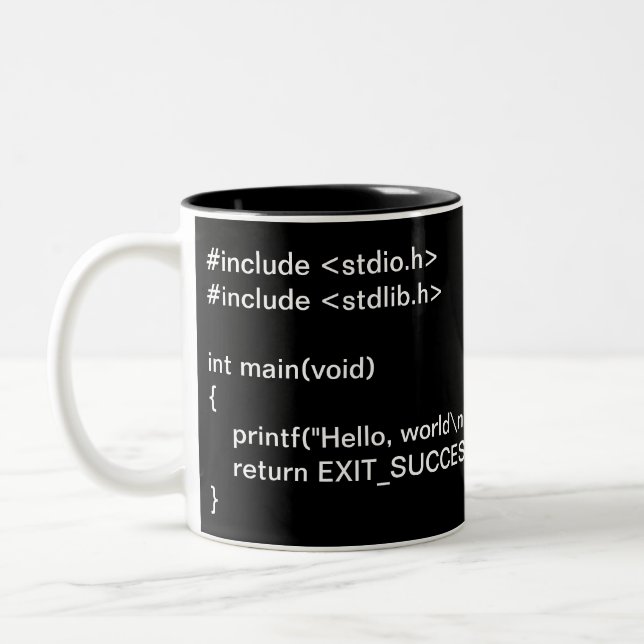 De Café Em Dois Tons Olá! caneca do mundo (Esquerda)