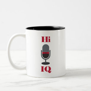 De Café Em Dois Tons "Olá, QI " Caneca Cuer