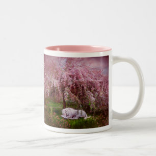 De Café Em Dois Tons Onde os unicórnios sonham a caneca