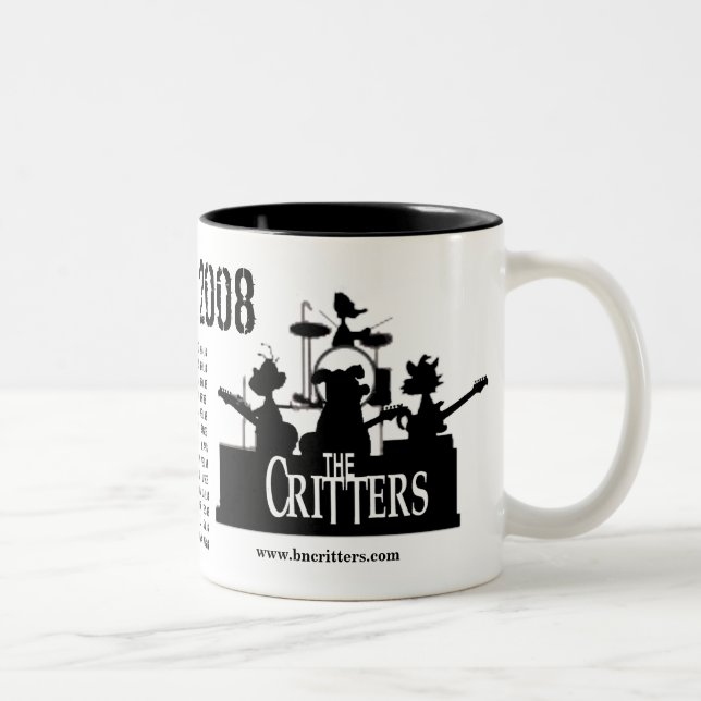 De Café Em Dois Tons Os bichos! CANECA (direita) (Direita)