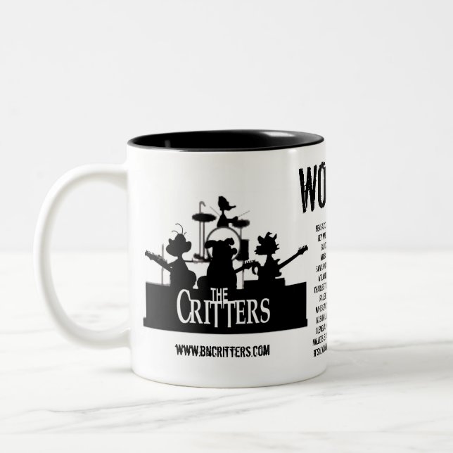 De Café Em Dois Tons Os bichos!  CANECA (esquerda) (Esquerda)