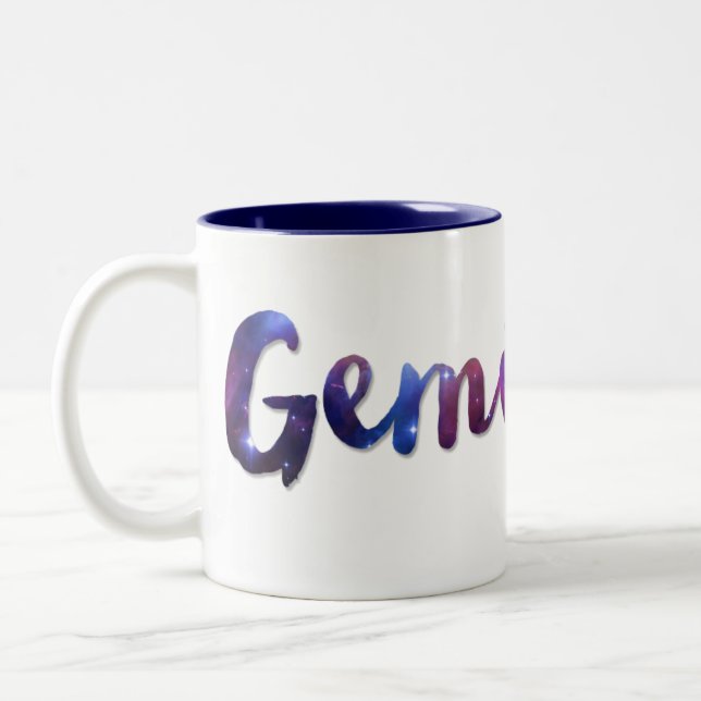 De Café Em Dois Tons Os Gêmeos Dois-Tonificaram a caneca (Esquerda)