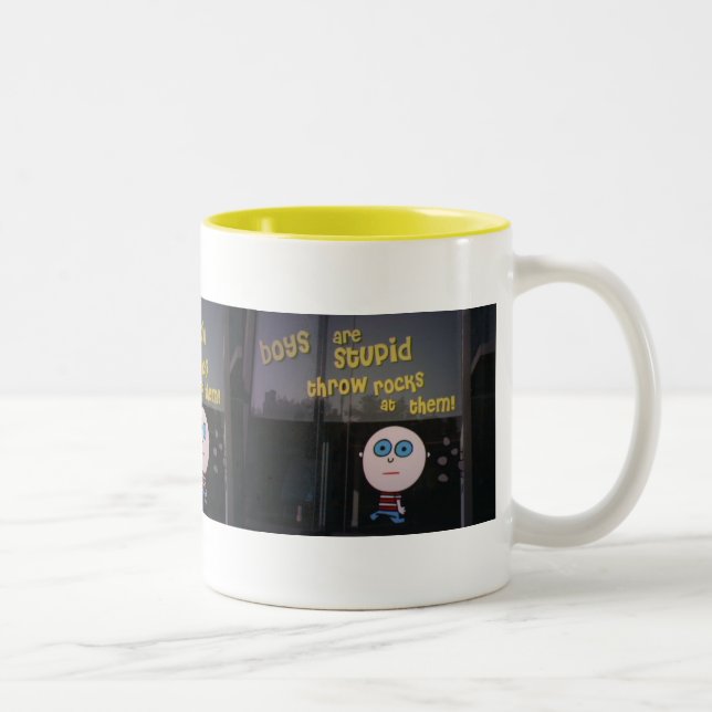 De Café Em Dois Tons Os meninos são caneca estúpida (Direita)