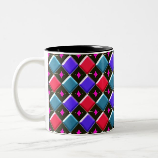 De Café Em Dois Tons Ouros brilhantes Criam sua própria caneca (Esquerda)