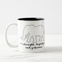 Paciência animal da caneca | do elefante do
