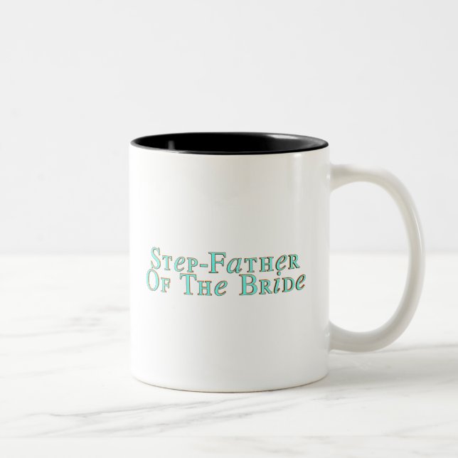 De Café Em Dois Tons Padrasto da caneca da noiva (Direita)