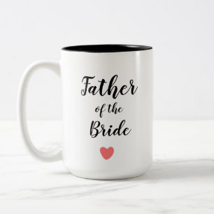 De Café Em Dois Tons Pai da caneca da noiva branca e negra
