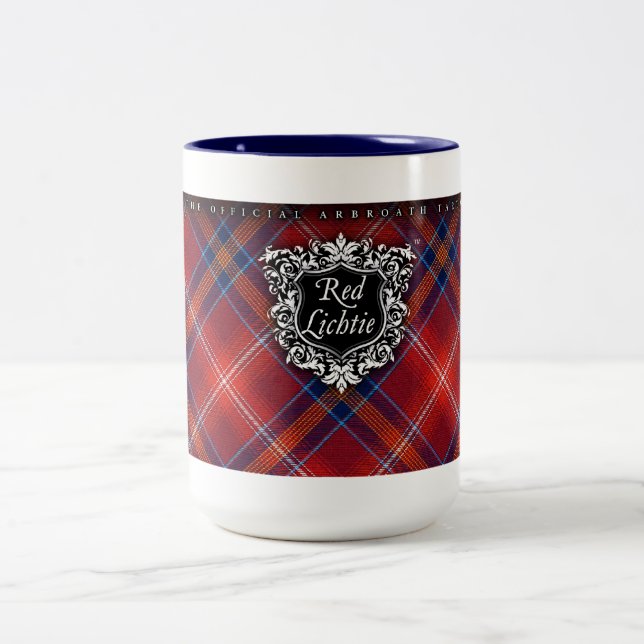 De Café Em Dois Tons PARA ELE caneca azul - Lichtie vermelho - (Centro)