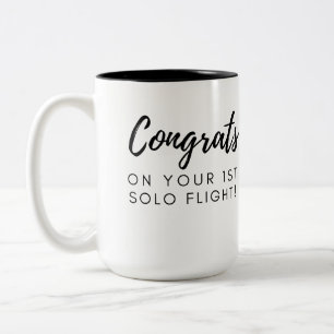 De Café Em Dois Tons Parabéns pela sua primeira caneca personalizável