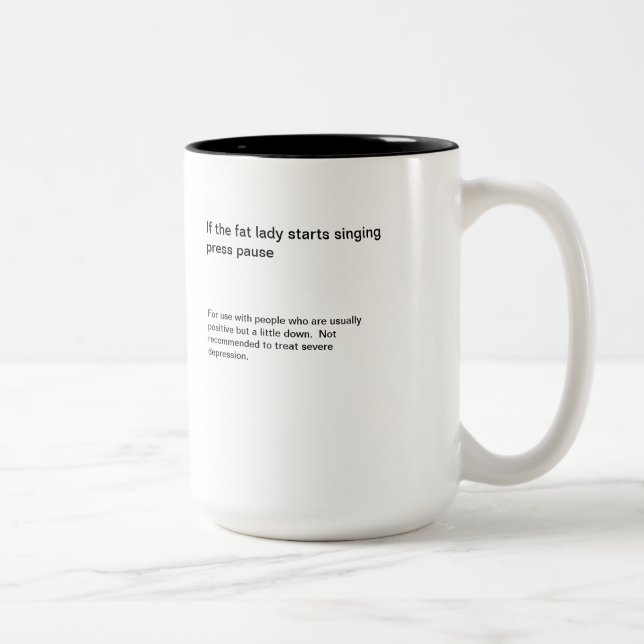 De Café Em Dois Tons Pausa da imprensa da caneca do Dois-Tom (Direita)
