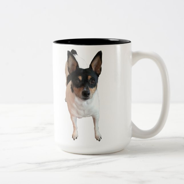 De Café Em Dois Tons pedido especial para a caneca com afortunado e o (Direita)