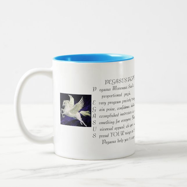 De Café Em Dois Tons Pegasus Pilates mais a caneca (Esquerda)