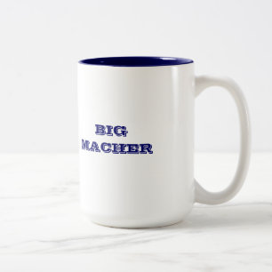 DE CAFÉ EM DOIS TONS PEIXE GRAÚDO GRANDE VIP DA CANECA JUDAICA MACHER