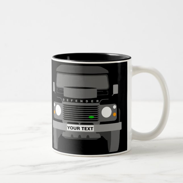 De Café Em Dois Tons Personalizar a caneca Classic Land Rover (Direita)