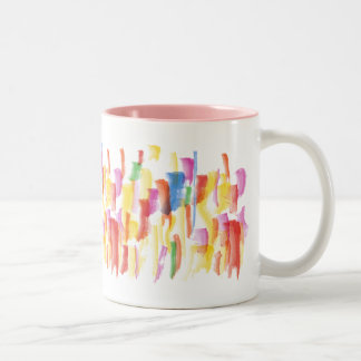 De Café Em Dois Tons Pinte a caneca manchada