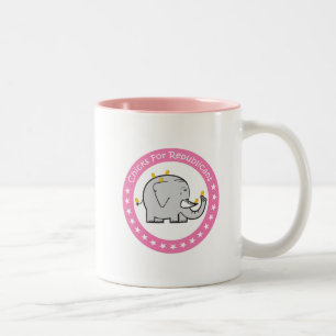 De Café Em Dois Tons pintinhos para caneca republicana