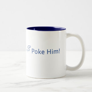 De Café Em Dois Tons "Pique-o!"  Caneca do Dois-Tom com slogan.
