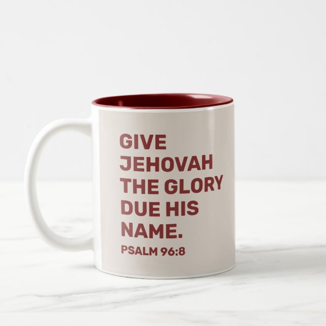 De Café Em Dois Tons Presente Ano-texto 2025 | Caneca JW (Esquerda)
