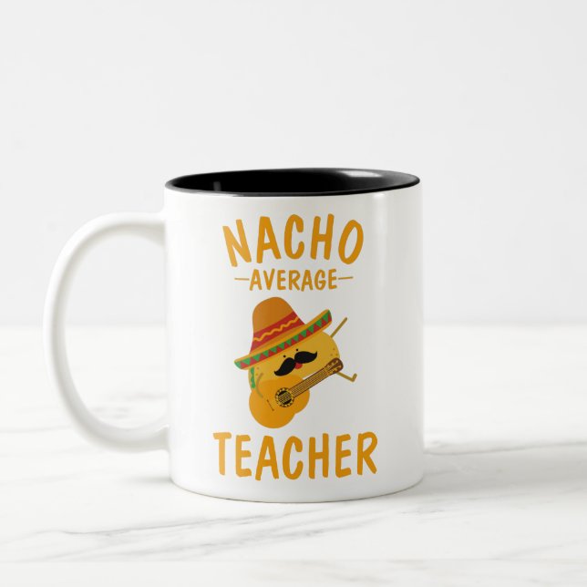 De Café Em Dois Tons Presente Novo Professor, Caneca Novo Professor,  (Esquerda)
