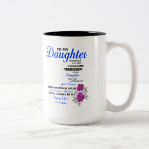 De Café Em Dois Tons Presentes para a filha - para a minha caneca filha