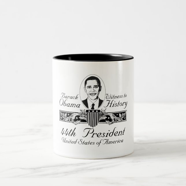 De Café Em Dois Tons Presidente Obama Vitória Caneca (Centro)