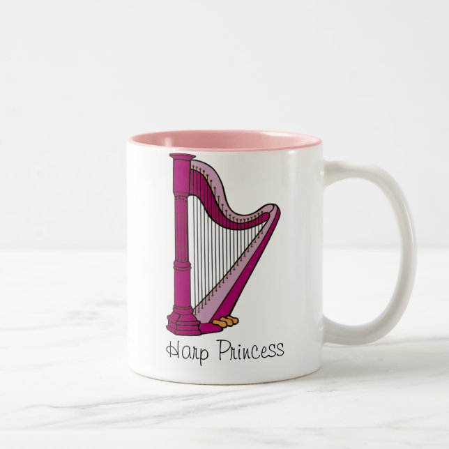 De Café Em Dois Tons Princesa Caneca da harpa (Direita)