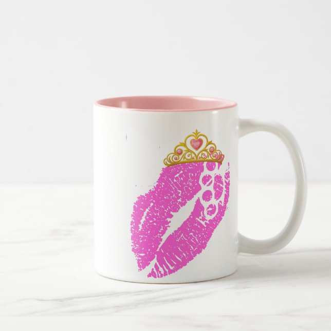 De Café Em Dois Tons Princesa incondicional 11 onças. Caneca (Direita)