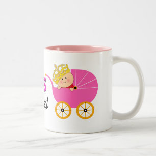 De Café Em Dois Tons Princesa Perfeito Real Bebê Caneca