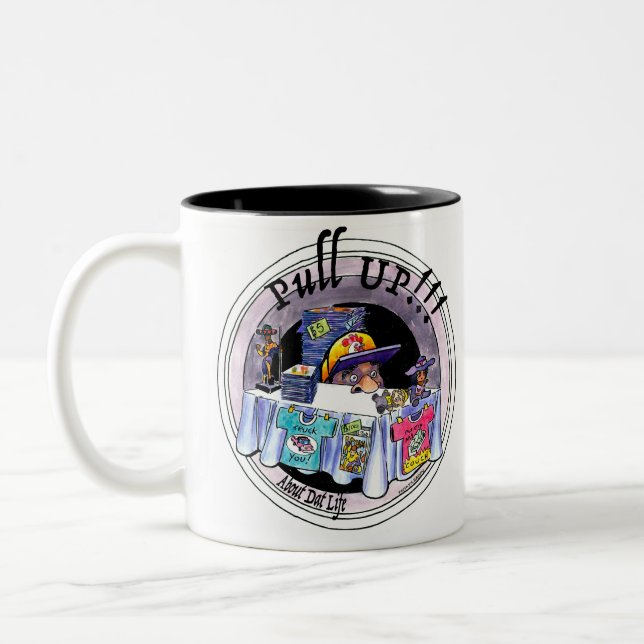 De Café Em Dois Tons Puxe! Caneca (Esquerda)