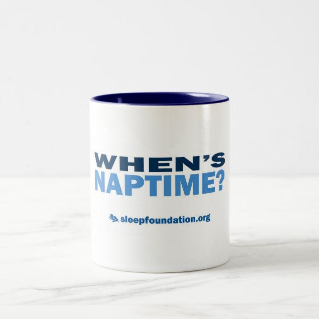De Café Em Dois Tons Quando se realiza Naptime? Caneca (Centro)