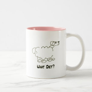 De Café Em Dois Tons Que dieta? Caneca