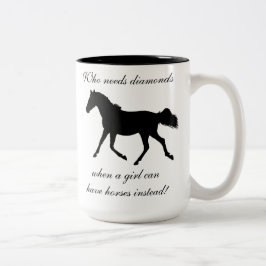De Café Em Dois Tons Quem precisa a caneca do cavalo dos diamantes